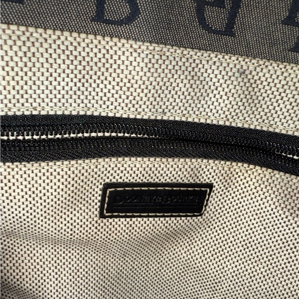 Dooney and Bourke Signature Small Double Handle Black and Gray Tote - Picture 11 of 11
